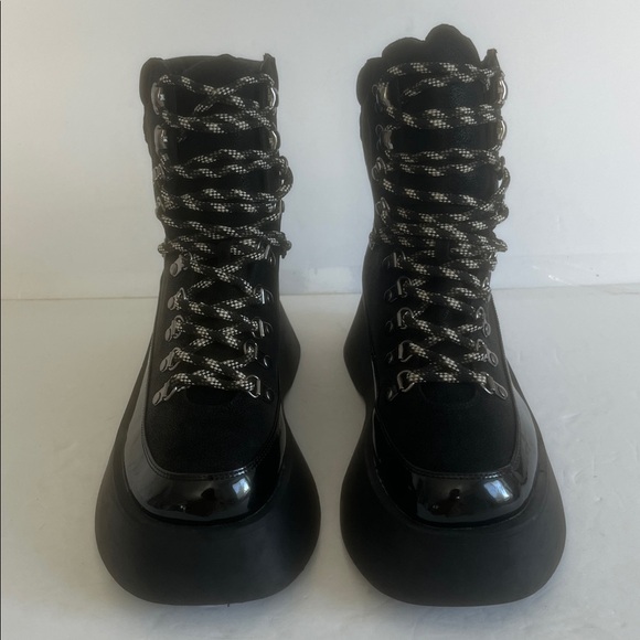 Circus NY by Sam Edelman Women's Gail Black Platform Lace Up Boots Size 9 NEW - Picture 8 of 10